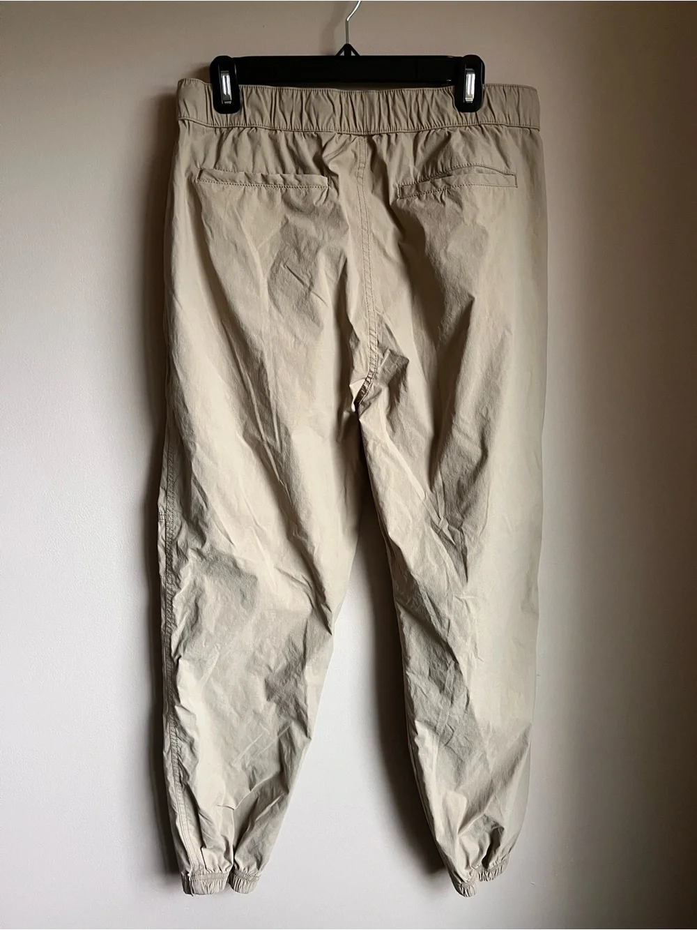 Men's Tan Water Resistant Large Gorpcore Hiking Camp Trail Drawstring Pants